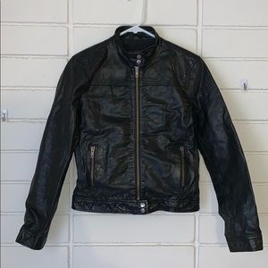 Gap Leather Motorcycle Jacket